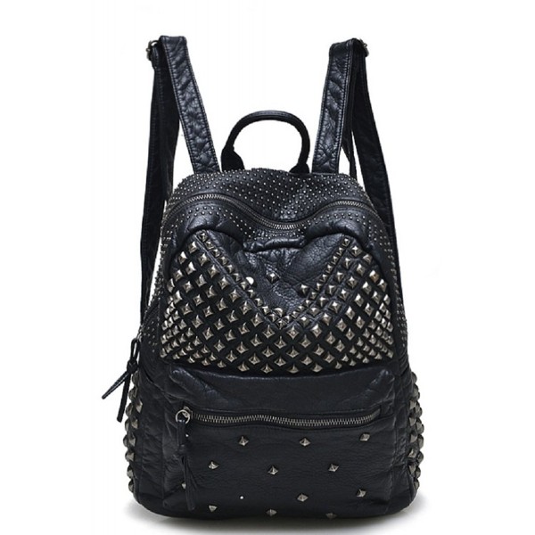 Sannea Studded Leather Backpack Fashion