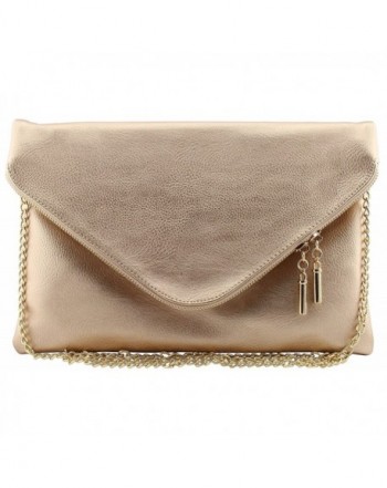 Vegan leather envelope clutch crossbody