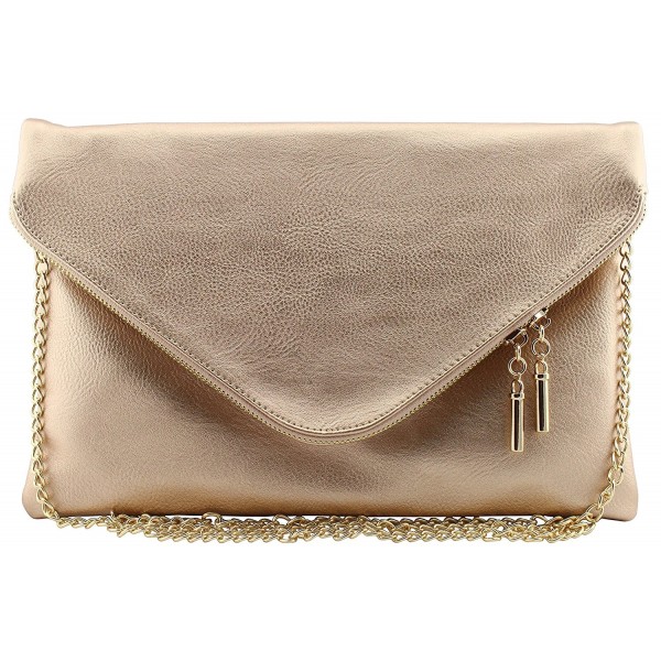 Vegan leather envelope clutch crossbody