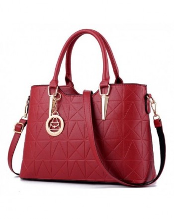 Triangle Shoulder Hardware Crossbody Burgundy