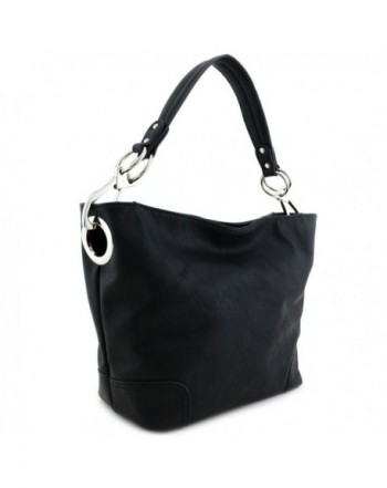 Womens Hobo Shoulder Hardware Black