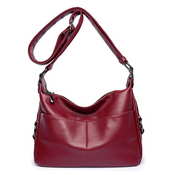 Women's Retro Shoulder Bag Hobo Double Zipper Crossbody Handbag from ...