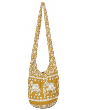 Elephant Bohemian Vintage Crossbody YellowMustard