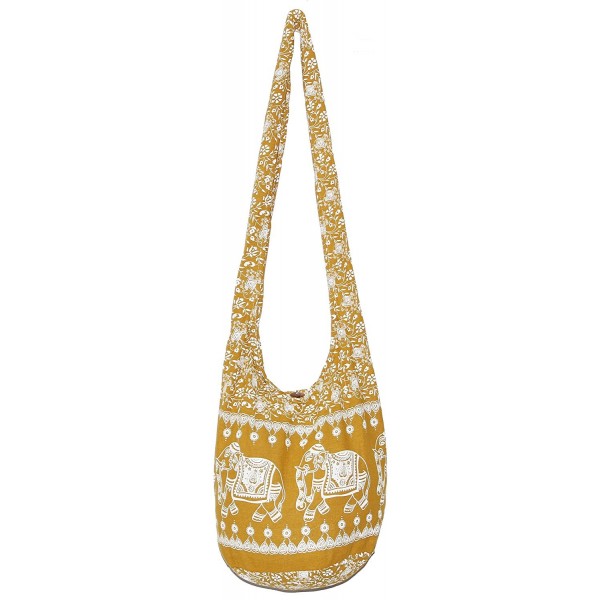 Elephant Bohemian Vintage Crossbody YellowMustard