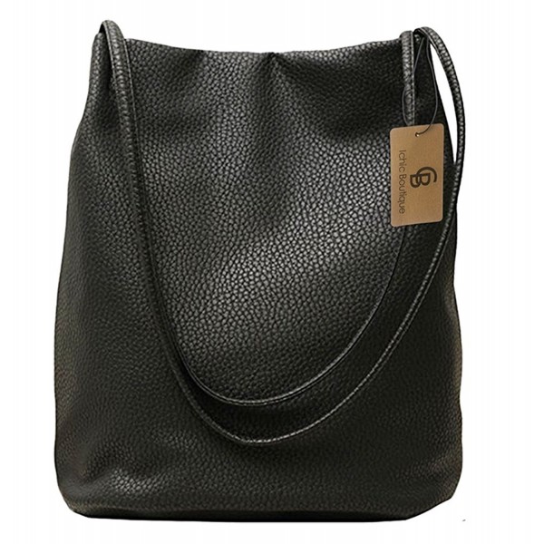 Black leather bag womens