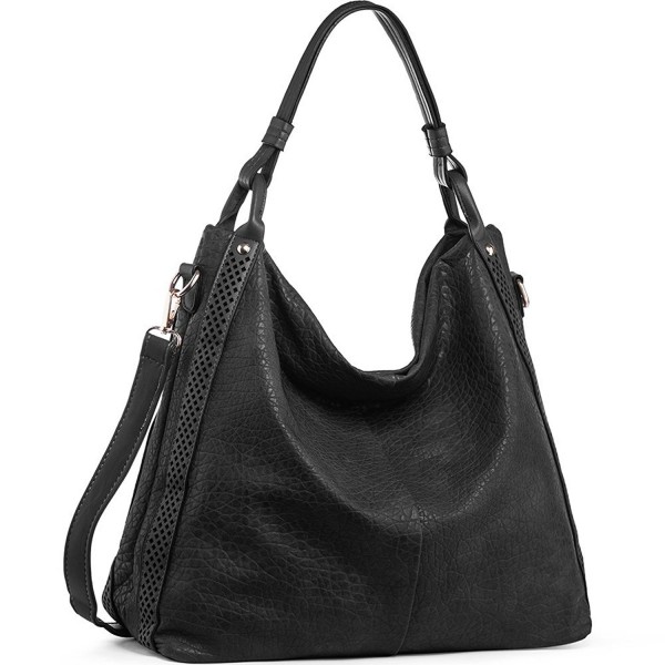 Women Handbags Hobo Purse Top-Handle Shoulder Bags PU Leather Zipper ...