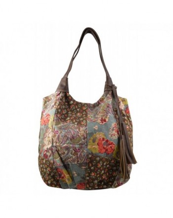 Womens Floral Multicolor Material Handbag