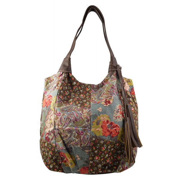 Womens Floral Multicolor Material Handbag