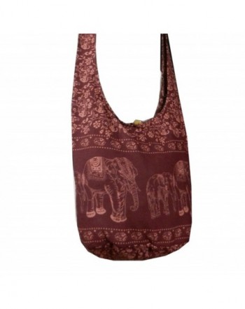 Elephant Crossbody Shoulder Bohemian Burgundy