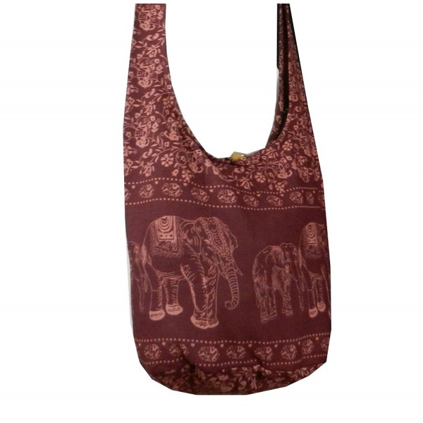 Elephant Crossbody Shoulder Bohemian Burgundy