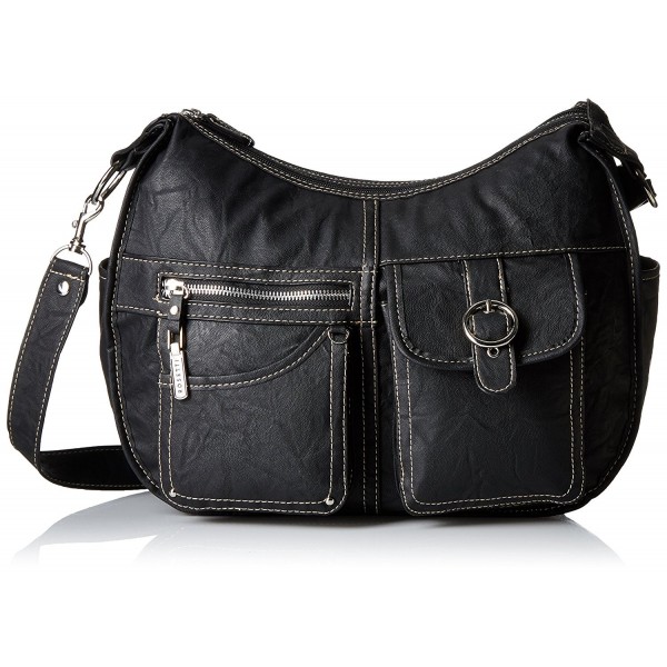 Rosetti Riveting Seams Hobo Black