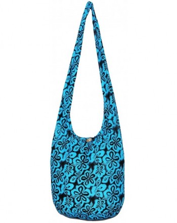 Bohemian Hipster Crossbody Shoulder BrightBlue