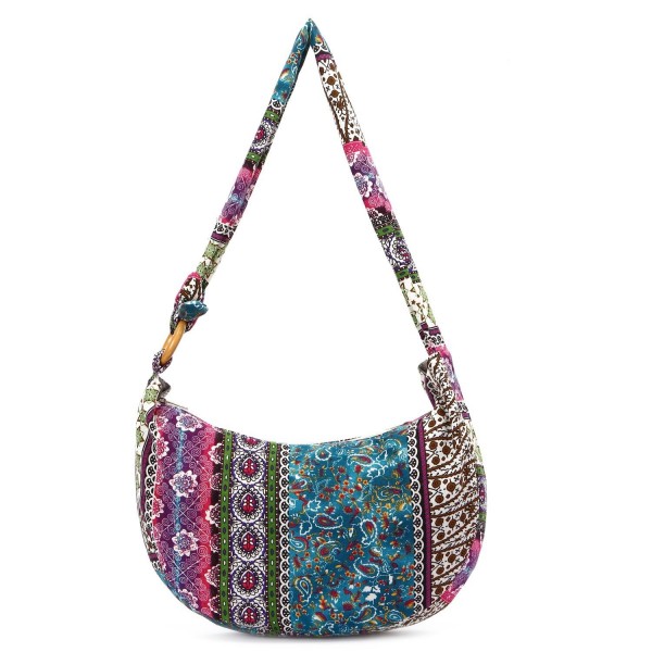 Women's Thai Style Cotton Hippie Hobo Crossbody Bag Soulder Handbags ...