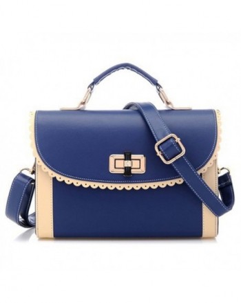 Womens Messenger Handbag Shoulder Deepblue