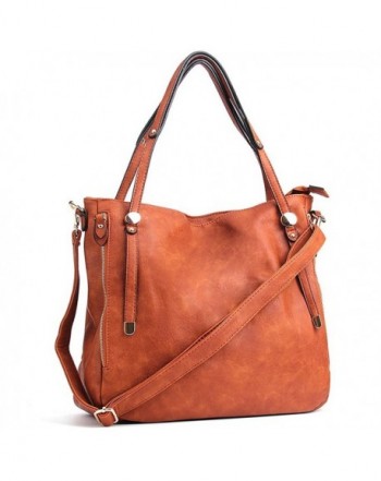 WISHESGEM Handbags Leather Shoulder Satchel