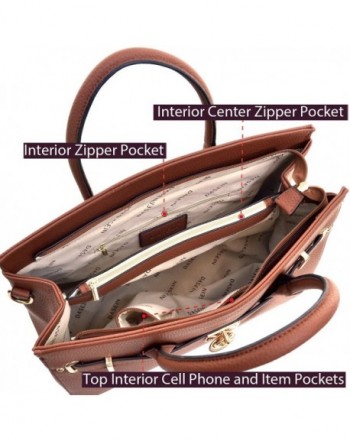 Handbags Designer Shoulder Briefcase - 002731- Brown - CV1218ORY9D