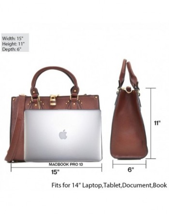 Large Satchel Handbag Padlock Anti Theft Designer Purse w/ Removable ...