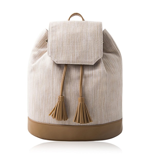 Lovely Tote Co Backpack Natural