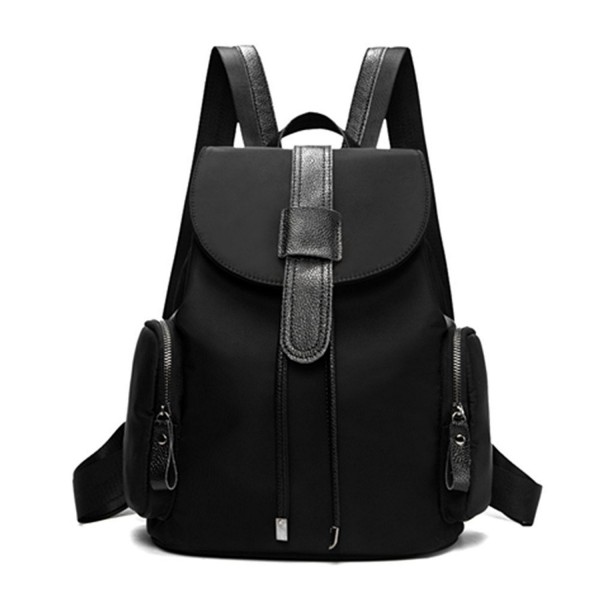 Toupons Backpack Drawstring Daypack Black 1