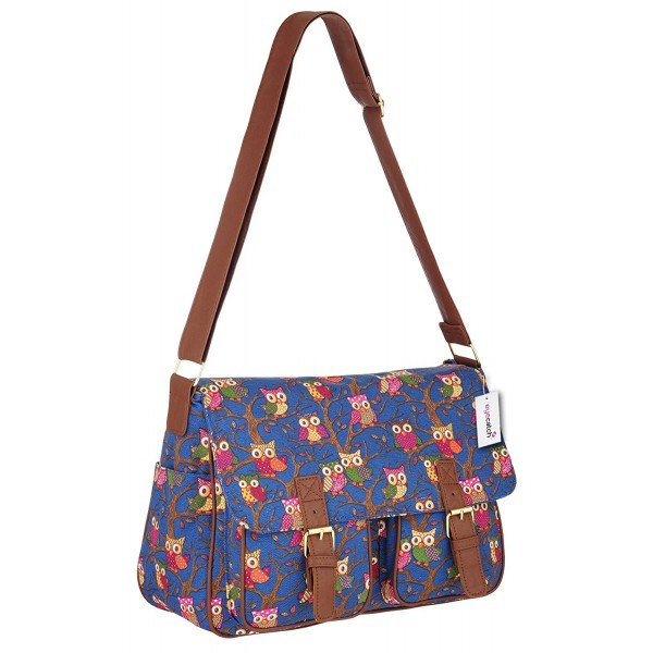 Womens Canvas Satchel Messenger Shoulder