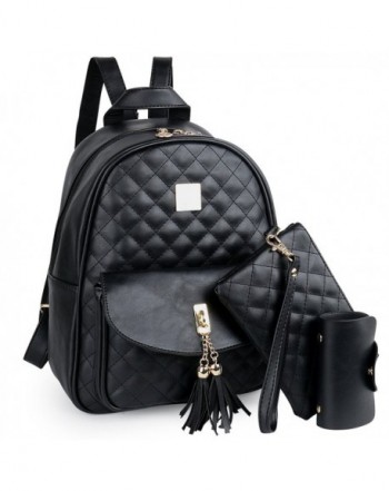 Womens Fashion Quilted Backpack Leather
