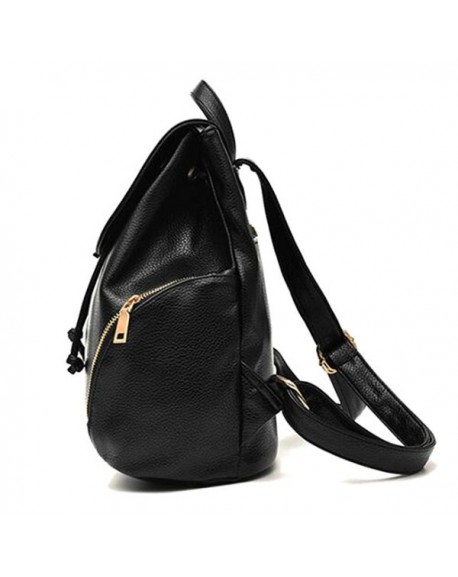 Fashion School Leather Backpack Shoulder Bag Backpack for Women & Girls ...
