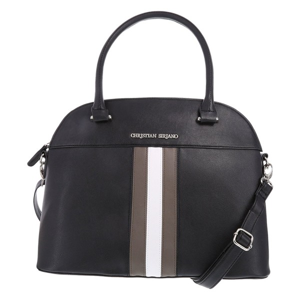 Christian Siriano for Payless Women's Jessa Dome Satchel - Black White ...