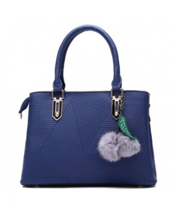 blue satchel purse