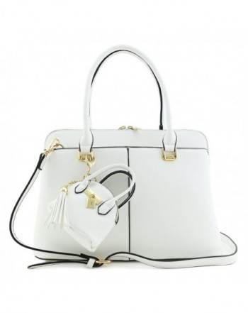 Handle Satchel Mini Purse White