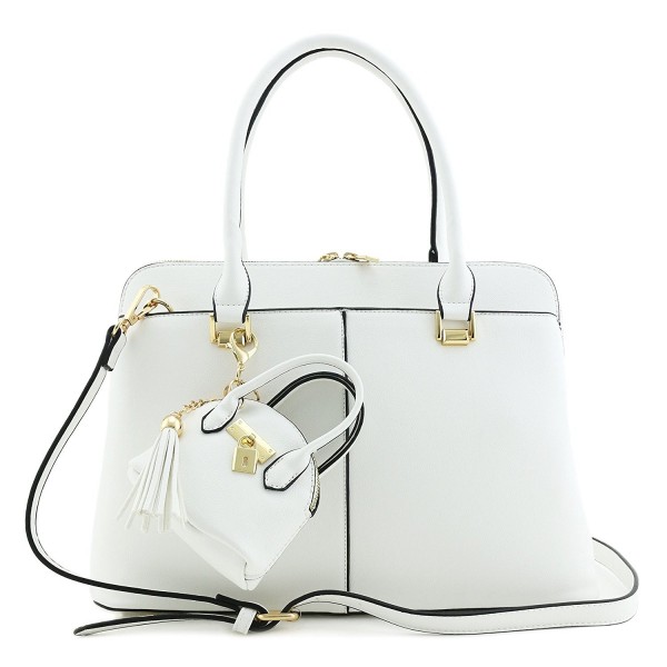 Handle Satchel Mini Purse White