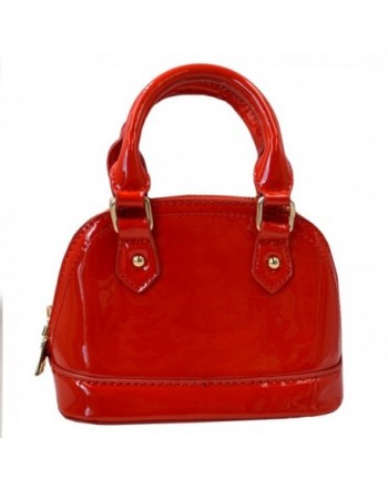 Around Patent Satchel Handle Handbags