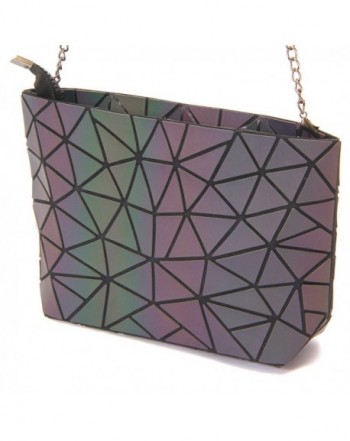 Fashion Reflective Shoulder Geometric Gradient