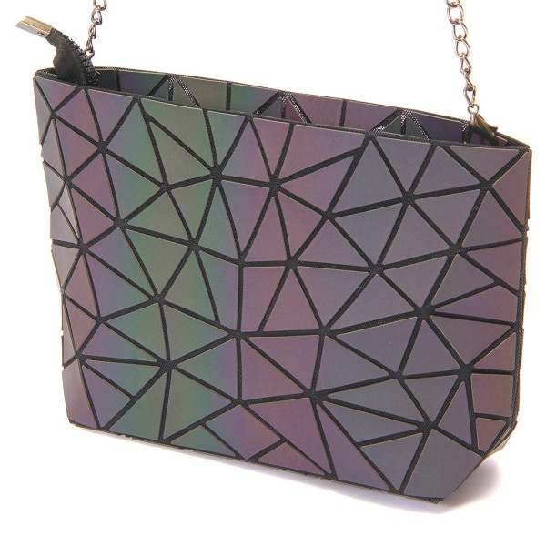 Fashion Reflective Shoulder Geometric Gradient