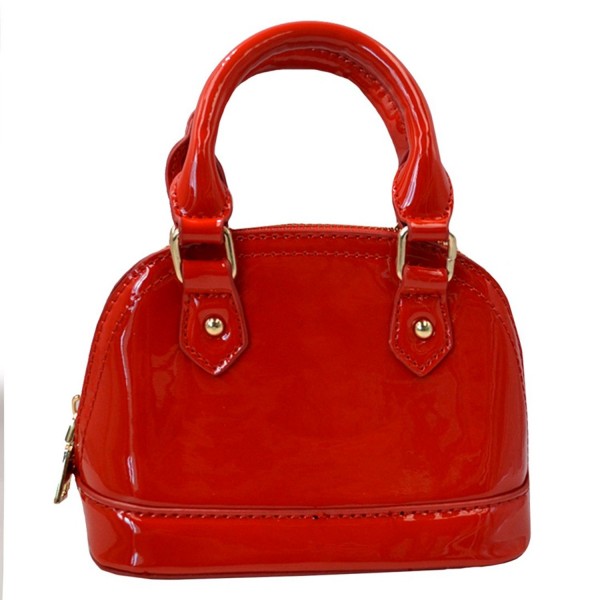 Around Patent Satchel Handle Handbags