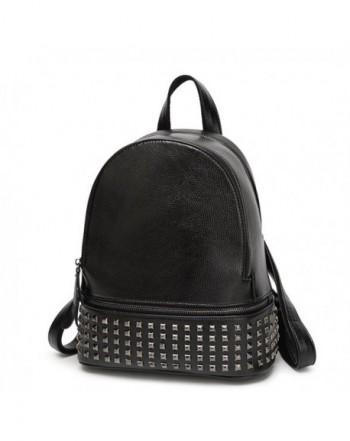 Hoxis Studded Leather Backpack Shoulder