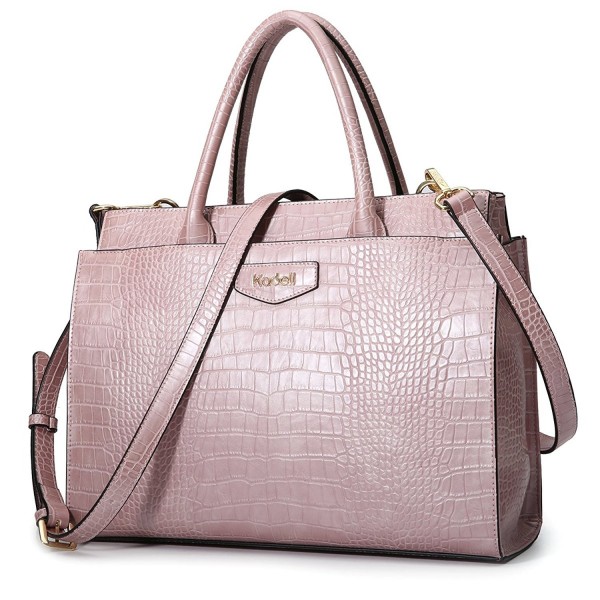 Kadell Designer Handbags Crocodile Embossed