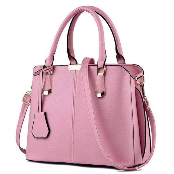 Bidear Handbag Leather Satchel Removable