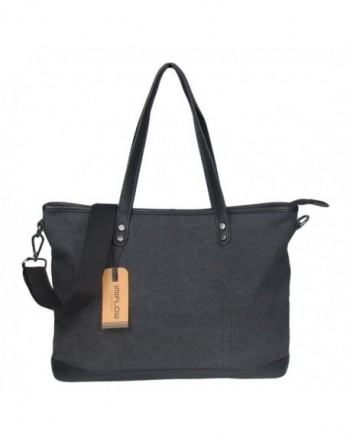 Imiflow Shoulder Satchel Shopper Charcoal