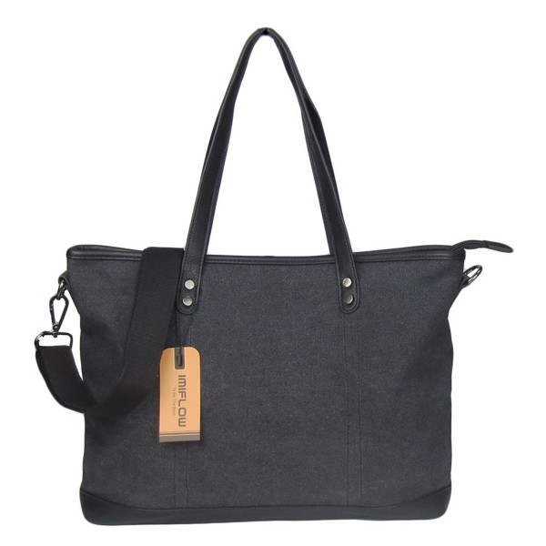 Imiflow Shoulder Satchel Shopper Charcoal