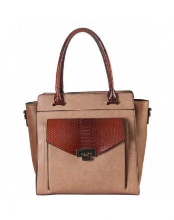 Diophy Leather Structured Handbag PS 3374