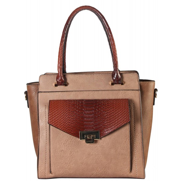 Diophy Leather Structured Handbag PS 3374