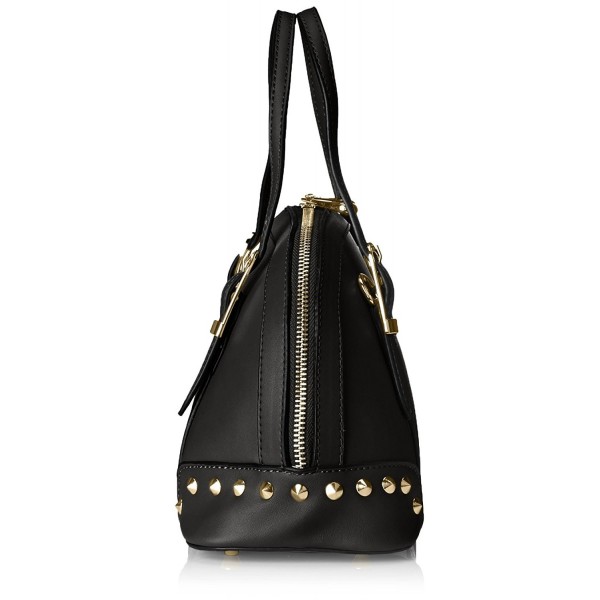 Irina Mini Studded Satchel Shoulder Bag - Black - CK11XCJIL1X