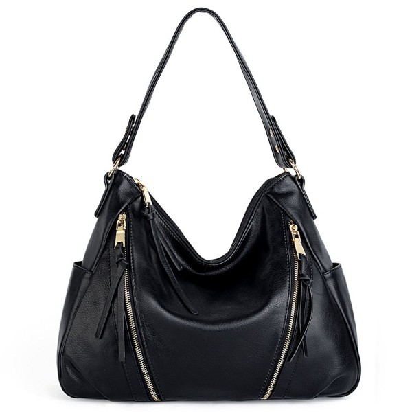 UTO Handbag Leather Double Shoulder