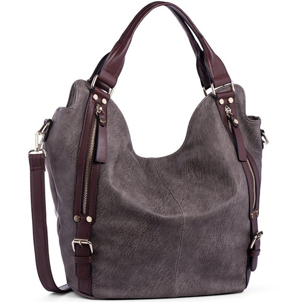 JOYSON Handbags Shoulder Leather Capacity JOYSON Handbags Shoulder Leather Capacity