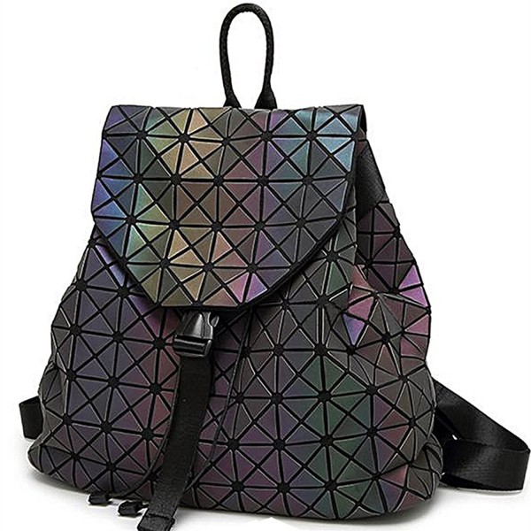 Geometric Backpack Holographic Reflective Backpacks Geometric Backpack Holographic Reflective Backpacks