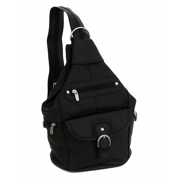 Womens Leather Convertible Backpack Shoulder