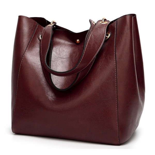 Molodo Leather Shoulder Handbag Coffee