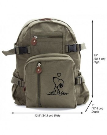 Snoopy Heavyweight Canvas Travel Backpack