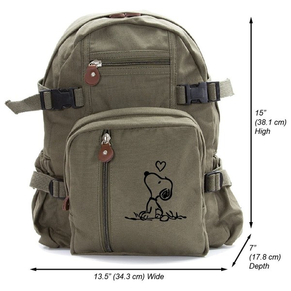 Snoopy Heavyweight Canvas Travel Backpack