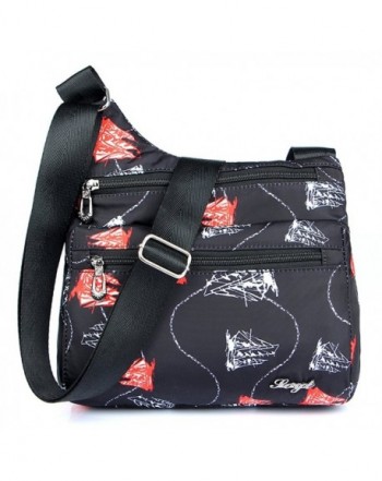 STUOYE Multi Pocket Crossbody Shoulder Sailboat